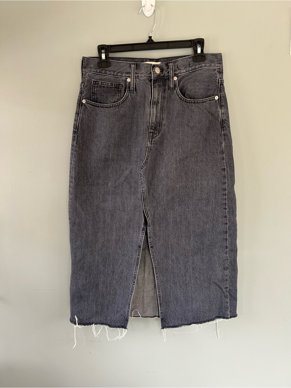 MADEWELL Rigid Denim A-Line Skirt Castlerock Wash Size 28